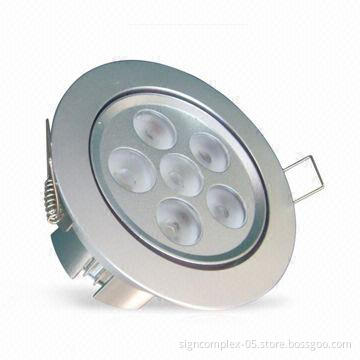 6W LED Downlight with 90 or 60° Beam Angle, No UV or IR Radiation